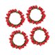 thumbnail image 5 of 4 anillos para velas, portavelas de pilar, guirnalda de bayas, anillo de vela, corona de velas pequeña para el día de San Valentín y Acción de Gracias Rojo, 5 of 8