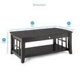 thumbnail image 4 of Steve Silver Company Cassidy Wood Top Cocktail Table in Black, 4 of 4