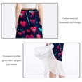 thumbnail image 2 of Valentine's Day Stylish Chiffon Summer Dress for Women - Lightweight Beach Dresses with Polyester Straps, 2 of 6