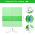 thumbnail image 4 of Yescom 73x94inch Collapsible Green Screen with Tripod Stand Chromakey Background Removal Live Game Streaming Video, 4 of 8