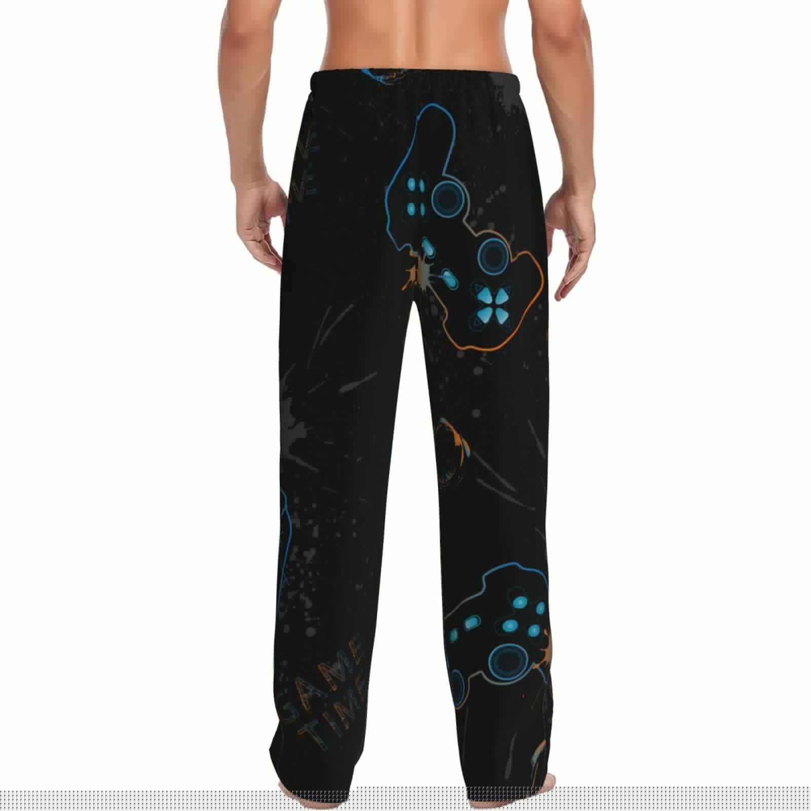 thumbnail image 3 of Kll Mens Pajama Pants For Men,Mens Lounge Pants,Funny Gifts For Men,Men'S Pajama Bottoms-Game Time, 3 of 9