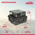 thumbnail image 3 of SKB iSeries 3U Fly Rack, Waterproof Polypropylene Hard Case for Storage, 20 Inch, 3 of 8