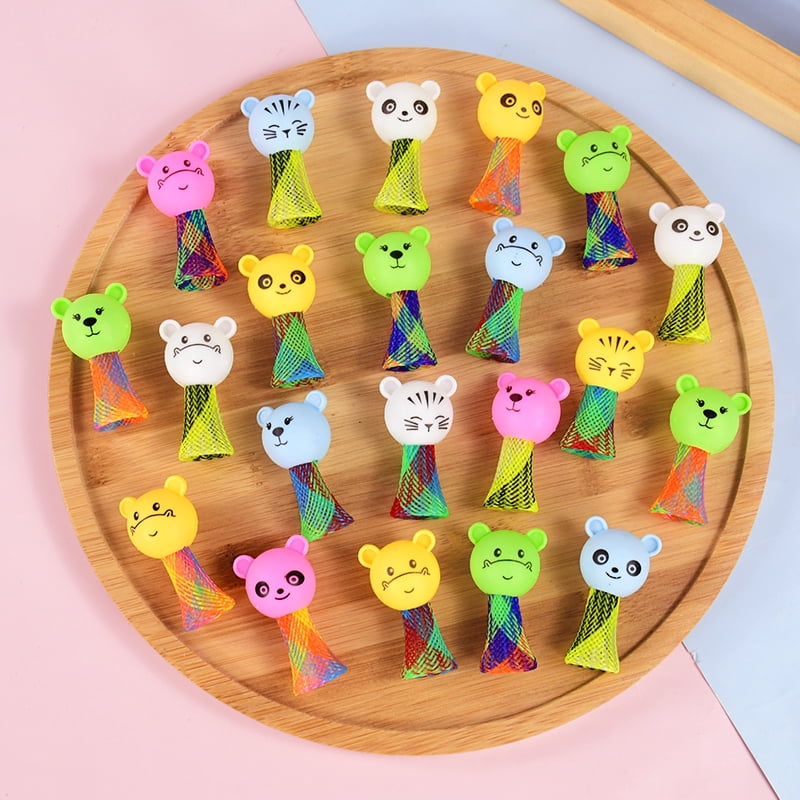 Pack De 10 Muñecos Saltarines De Colores, Juguetes A Presión Para Niños, Ideales Para Piñatas Y Bolsas De Cumpleaños