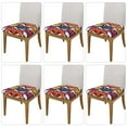 thumbnail image 2 of Logiee Fox Face Print Square Chair Seat Covers, Stretch Chair Seat Covers,Seat Chair Slipcover, Non-Slip Chair Slipcover,Furniture Protector for Indoor and Outdoor-Six Piece, 2 of 7