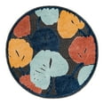 thumbnail image 3 of Unique Loom Belize Outdoor Collection Area Rug - Caulker (3' 3" Round Charcoal/Light Blue), 3 of 7