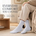 thumbnail image 2 of 5 Pairs Men's Wool Loop Socks, Winter Warm Thick Socks, Men's Outdoor Home Casual Socks fits all sizes 8-12, 2 of 9