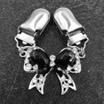thumbnail image 3 of 6 pinzas plateadas para cárdigan para mujer, pinzas vintage para suéter con flores de diamantes de imitación, cadena de metal para suéter, pinza creativa para cárdigan y falda, 3 of 5