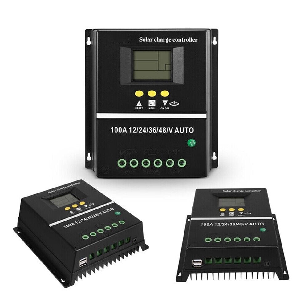 Solar Efficiency Unleashed: 60A-100A MPPT Solar Charge Controller, Multi-functional LCD Display, Safe Voltage Protection Secures Your Investment