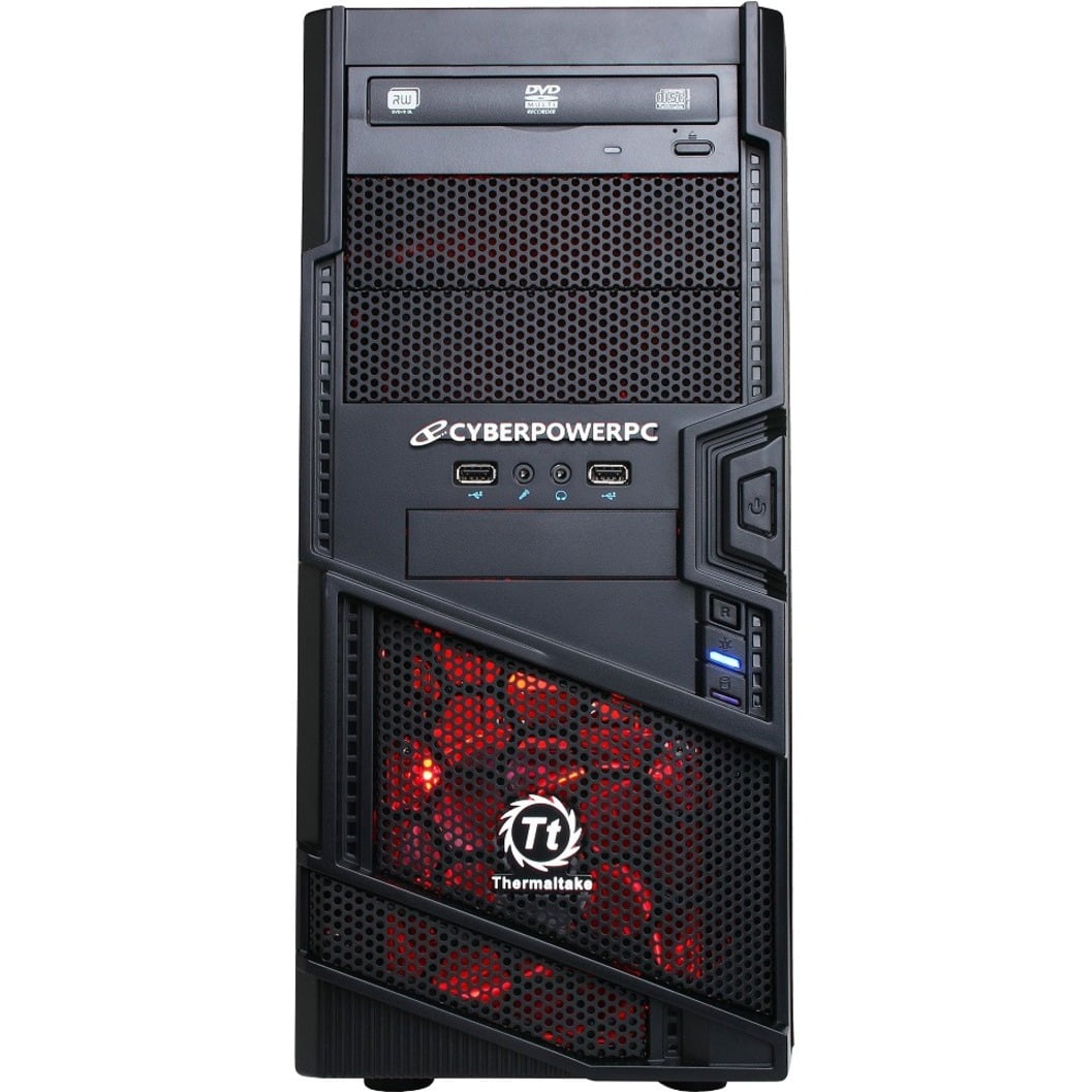 Cyberpowerpc Gamer Ultra Gaming Desktop Amd Fx Series Fx 8gb Ram Nvidia Geforce Gtx 950 2 Gb 1tb Hd Dvd Writer Windows 10 Home Black Red Gua560 Walmart Com Walmart Com