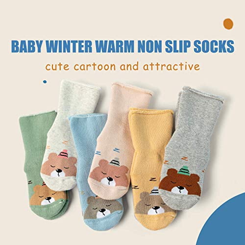 vanberfia Unisex Baby 6pairs Baby Kids Cartoon Christmas Holiday Toddler Childrens Socks 
