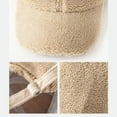thumbnail image 4 of Fall/Winter Baseball Cap for Women,Lamb Wool Warm for Outdoor Travel,Can be Attached a Hair to Form a Hat Wig, 4 of 4