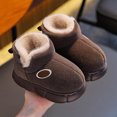 thumbnail image 2 of lnmuld Kids Boots Winter Warm Lined Girls Boots Non Outdoor Soft Sole Ankle Booties Toddler Casual Footwear for Kids Children Size:3.5-4 Years, 2 of 4