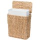 thumbnail image 1 of Bote de basura Coeusy Mimbre de 11.4 L para baño o dormitorio con tapa, 1 of 8