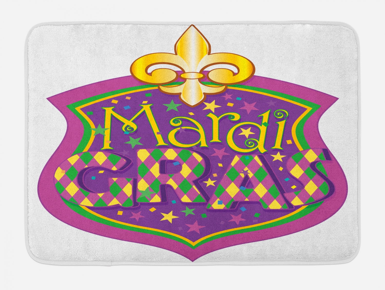 mardi gras kitchen mat