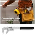 thumbnail image 6 of Ikoopy Adjustable Wrench 10inch Wide Jaw Adjustable Spanner Opening up to 2Inch Portable F Shaped Adjustable Wrench Tool High Carbon Steel Spanner for Plumbing and Household Repairs, 6 of 10