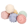 thumbnail image 4 of Pelota sensorial texturizada para apretar BuyWeek 6 piezas suave para bebés, 4 of 14