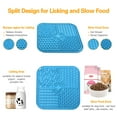 thumbnail image 2 of Pet Licking Mat, Slow Feeder for Dogs and Cats, with Suction Cups Non-Slip, 2-Packs, 2 of 7