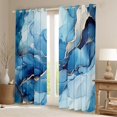 thumbnail image 2 of Manfei Gradient Marble Black Out Curtains for Adults Female Men,Abstract Marbling Watercolor Curtains Pack of 2 (42x63 Each),Stone Pattern Bedroom Curtains,Luxury Bedroom Decor, 2 of 6