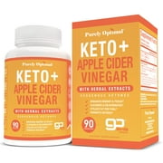 Purely Optimal Keto + ACV Capsules with BHB - Supports Energy, Cleanse & Digestive Health - 90 Capsules