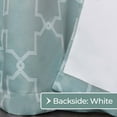 thumbnail image 4 of Superior Trellis Blackout Grommet Curtain Panel Pair, Set of 2 Curtains, 42"W x 96"L, Teal, 4 of 6