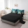 thumbnail image 3 of Erosebridal Camper Bed In A Bag,Happy Camping Bedding Set Camper Car Twin Comforter Set 7 Piece,Travel Car RV Pine Trees Bonfire Sheet Set With Comforter Room Decor, 3 of 5