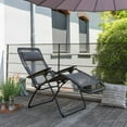 thumbnail image 4 of Lafuma Futura Zero Gravity Outdoor Steel Framed Recliner Chair, Graphite, 4 of 4