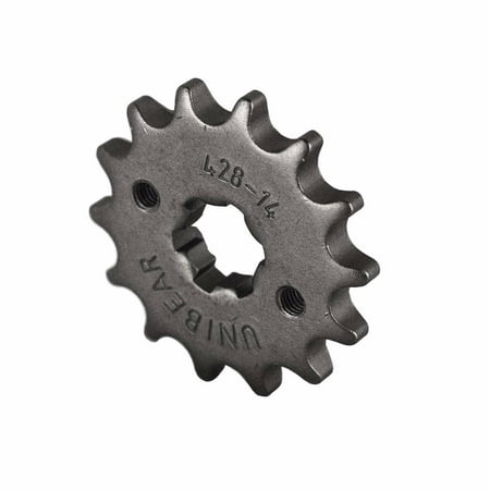 Atv Sprocket - 428 Motorcycle Front Sprocket 14 Tooth Perfect for Dirt Bike, Go Kart, ATV