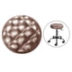 thumbnail image 3 of Cómodos cojines para silla de comedor redondos de Ø 33 cm, cojines para silla, cojín para asiento marrón, 3 of 6