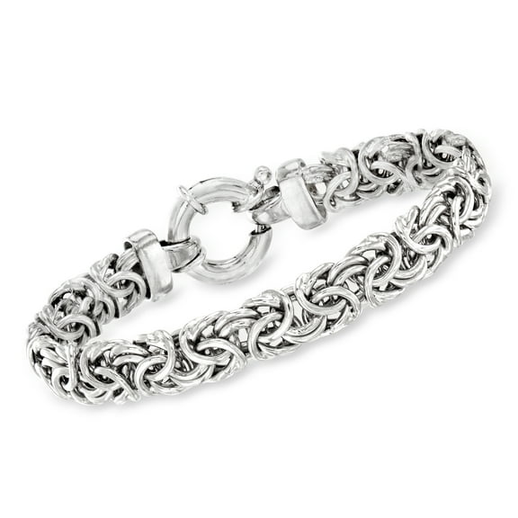 Ross-Simons Sterling Silver Medium Byzantine Bracelet For Women, Women's, Adult