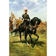 thumbnail image 3 of Christopher Clark 13x18 Black Modern Framed Museum Art Print Titled - H.M. King George V. on His Charger, Rupert, 3 of 5