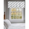 thumbnail image 3 of Tropical Coconut Tree Valances for Windows, Rod Pocket Kitchen Valance Curtains - Soft & Washable Small Window Treatment for Living Room,&nbsp;Bathroom, Summer, 54x18inch, 3 of 9
