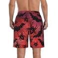 thumbnail image 3 of KLL Bats And Spiders Men's Casual Summer Beach Shorts Hawaiian Shorts with Pockets-X-Large, 3 of 5