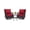 Red B, variant on Eastvita 3 Pieces Rattan Swivel Rocking Chair Outdoor. 360 Degree Swivel Patio Bistro Conversation Furniture Set With Premium Cushions And Armored Glass Top Side Table For Garden. Backyard