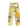 thumbnail image 4 of Balery Garden Honeybee Gnomes print Men's Pajama Pants,Ultra Lightweight Pjs,Lounge Pant-Small, 4 of 9