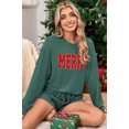 thumbnail image 3 of Corded MERRY Long Sleeve Top and Shorts Pajama Set, 3 of 10