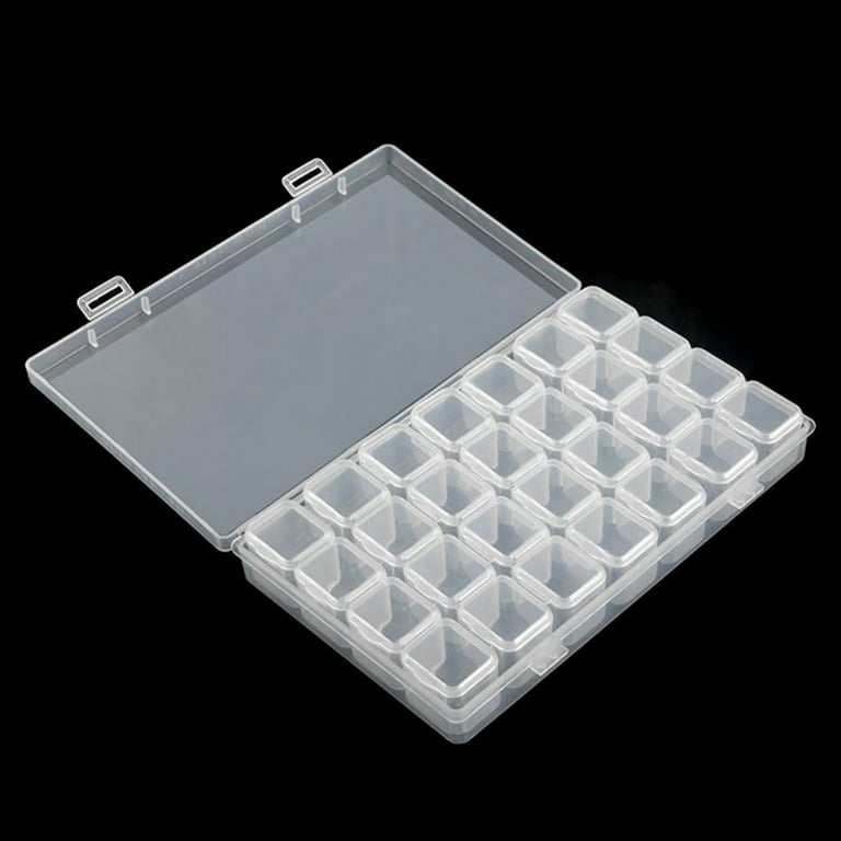 28 Slot Plastic Jewelry Bead Organizer Storage Box Container Craft Tool Case