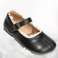 thumbnail image 3 of Dakaela Girls Mary Jane Flats Lace Non Slip Soft Sole Princess Dress Shoes 3T 4T 5T 6T School Uniform Wedding Oxford Loafers Black Size 8, 3 of 8