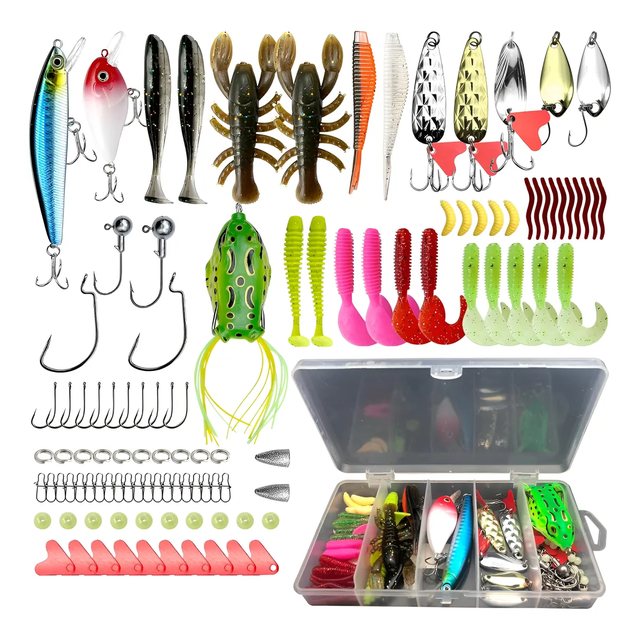 Señuelos De Pesca Kit De Señuelos Con Una Caja 107 Piezas Xtellar multicolor