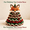 🦊Fox Christmas Tree DIY Kit A3, variant on Crochet Animal Christmas Tree DIY Kit , Handmade Crochet Yarn Tiered Christmas Tree Tabletop Decor – Vintage Plaid Accent Seasonal Keepsake Ornament