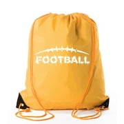 Football Party Bags | Football Drawstring Cinch Backpacks for Team Events, Birthdays, and More!