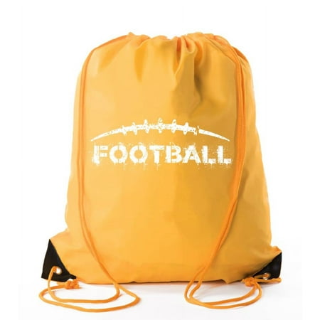 Football Party Bags | Football Drawstring Cinch Backpacks for Team Events, Birthdays, and More!