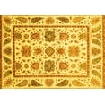 thumbnail image 1 of Ahgly Company Machine Washable Indoor Rectangle Abstract Yellow Modern Area Rugs, 7' x 9', 1 of 4