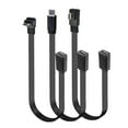 thumbnail image 5 of Right Angled Microed USB Male To Female Extension Cable Flat Flexible Design Multiple Size Option For Mobile Accessories, 5 of 8