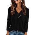 thumbnail image 1 of Camiseta PRETTYGARDEN 2025 Negra Cuello en V Canalé XL, 1 of 9