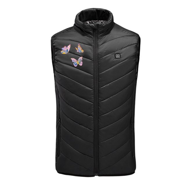 Chaleco calefactor con estampado de Distrito 9, chaleco calefactor inteligente con control de temperatura de tres velocidades para hombres