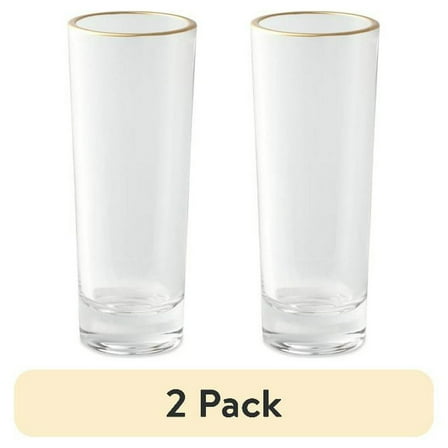 (2 pack) 4-Piece 2 fl oz Shot Glass Set Clear
