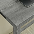thumbnail image 6 of Aukfa 59" Bar Table Set with Charging Station, 4-Piece Counter Height Kitchen Island Set,3 Upholstered Stools,Gray, 6 of 8