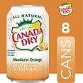thumbnail image 2 of Canada Dry Caffeine Free Mandarin Orange Sparkling Seltzer Water, 12 fl oz, 8 Pack Cans, 2 of 9