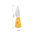 thumbnail image 2 of Kmbangi Stainless Steel Flatware Cheese Handle Spoon Fork Knife Tableware Kitchen Utensil for Dessert Fruit, 2 of 4