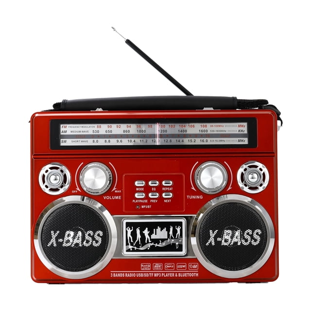 Radio portátil Supersonic SC-1097BT de 3 bandas con Bluetooth